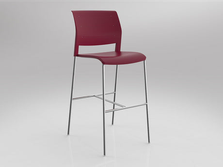 OL Game Chrome Leg Barstool