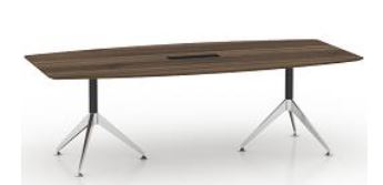 GP Potenza 2 Legs Boardroom Table with Cable Tray