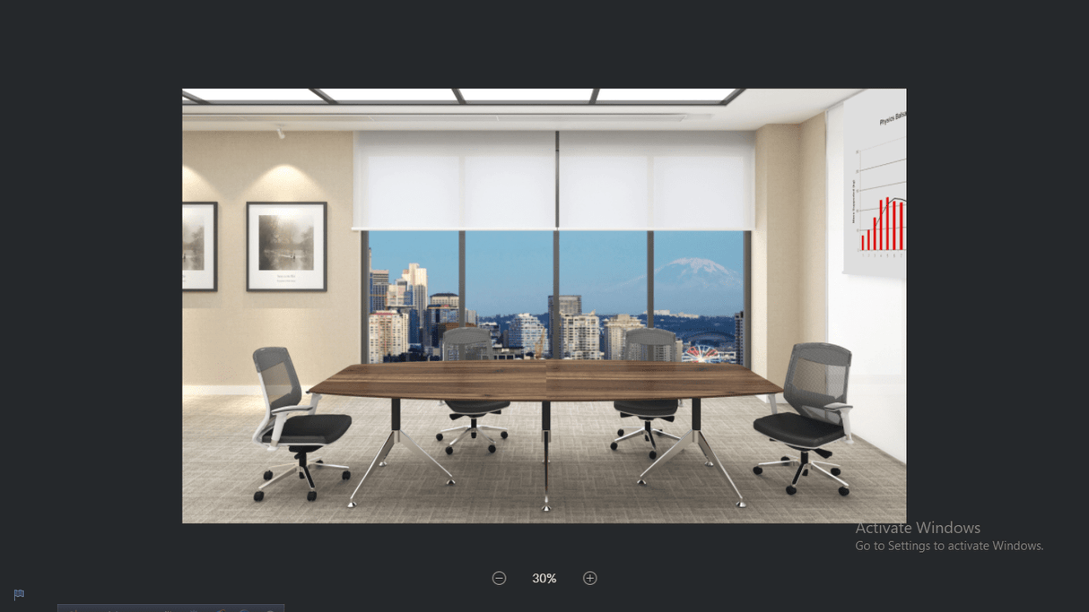 GP Potenza 3 Legs Boardroom Table