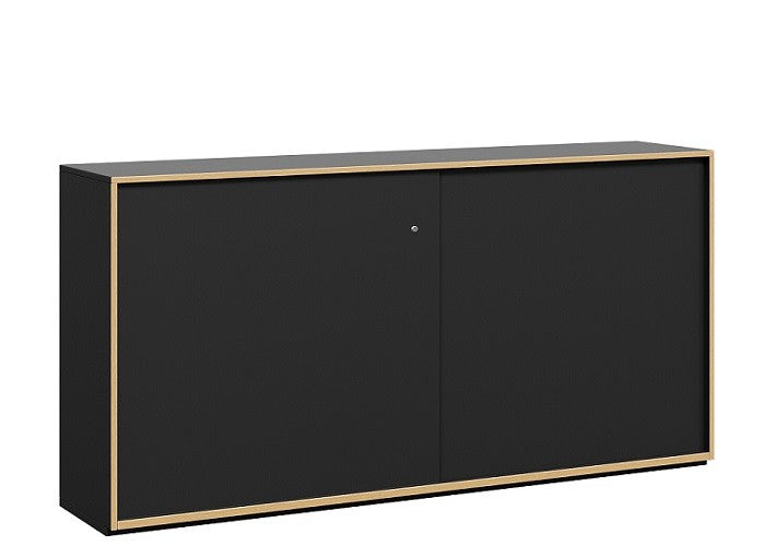 DD Grid Line Sliding Door Credenza Buffet