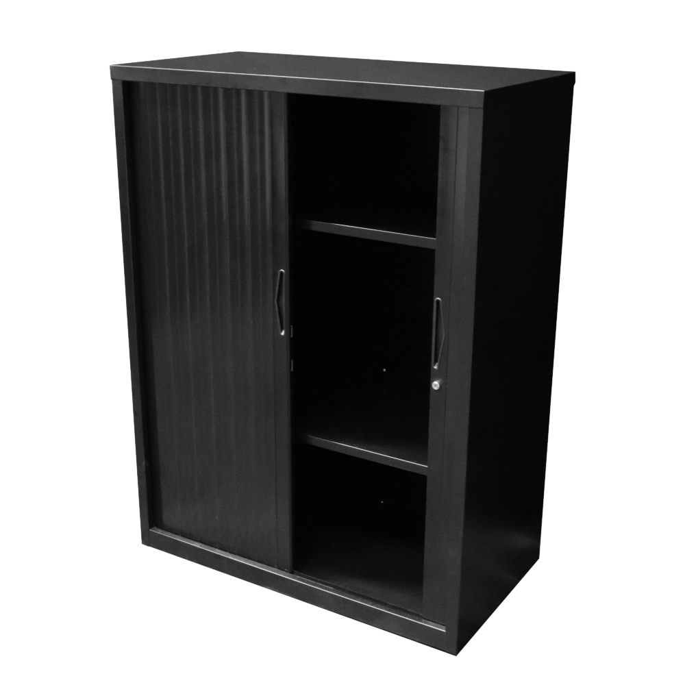 RL GO Tambour 900mm Wide Sliding Door Cupboard