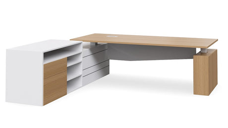 DD Geo Selectric Height Adjustable Executive Desk with Return