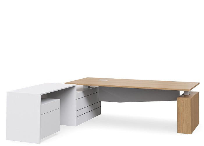 DD Geo Selectric Height Adjustable Executive Desk with Return