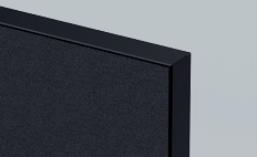 OL Edge25 Floor Mounted Desk Screen - Black Frame