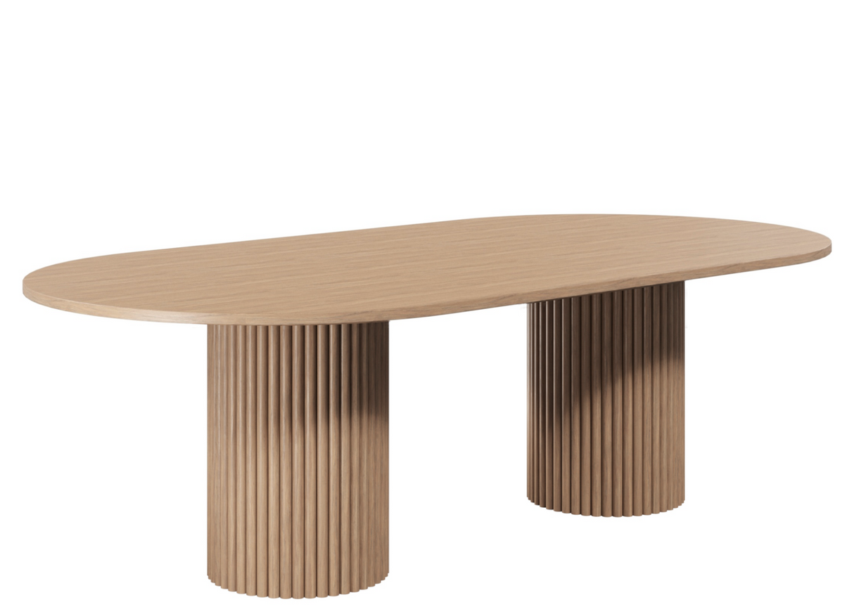 DD Harmony Pillar Base D End Top Boardroom Table