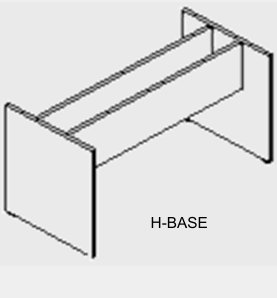 DD CC Plus H Shape Boardroom Table Base
