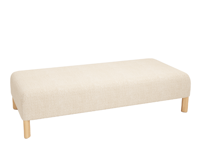 DD Cailloux Fabric Upholstered 2 Seater Ottoman