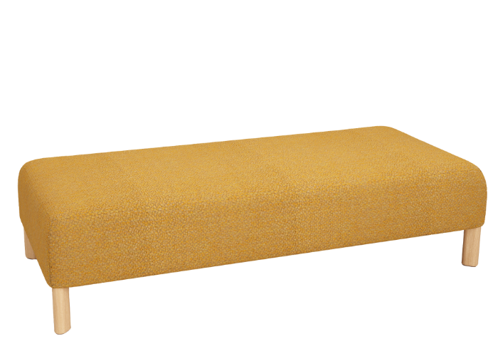 DD Cailloux Fabric Upholstered 2 Seater Ottoman