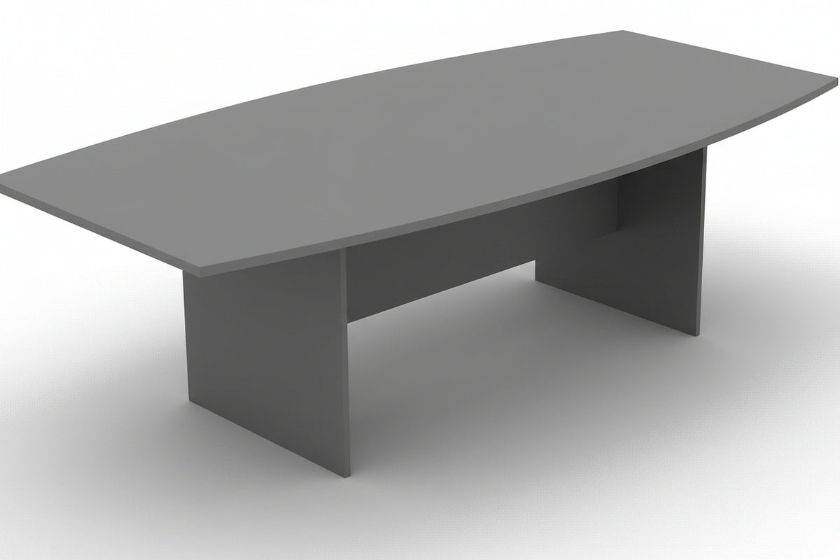 DD Accent Boatshape Top H Base Boardroom Table - Clearence Item