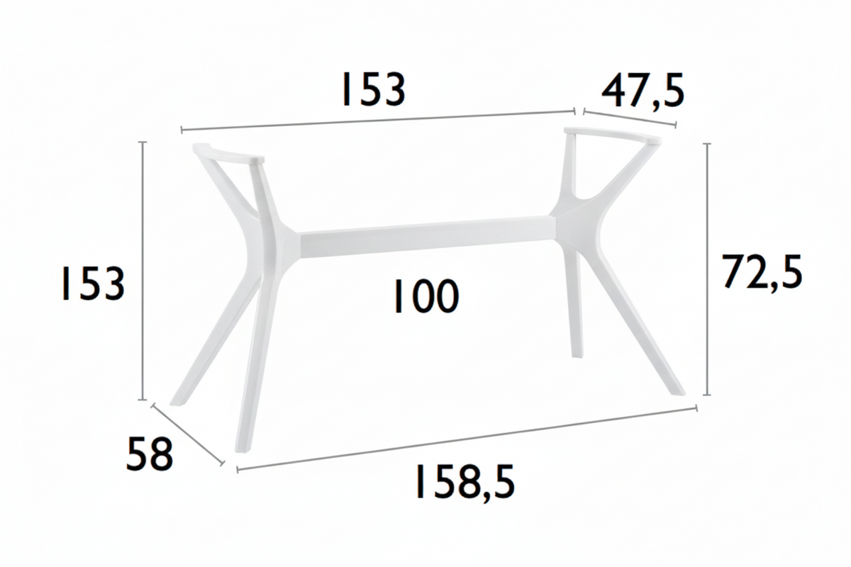 FL Ibiza Hospitality Table Legs