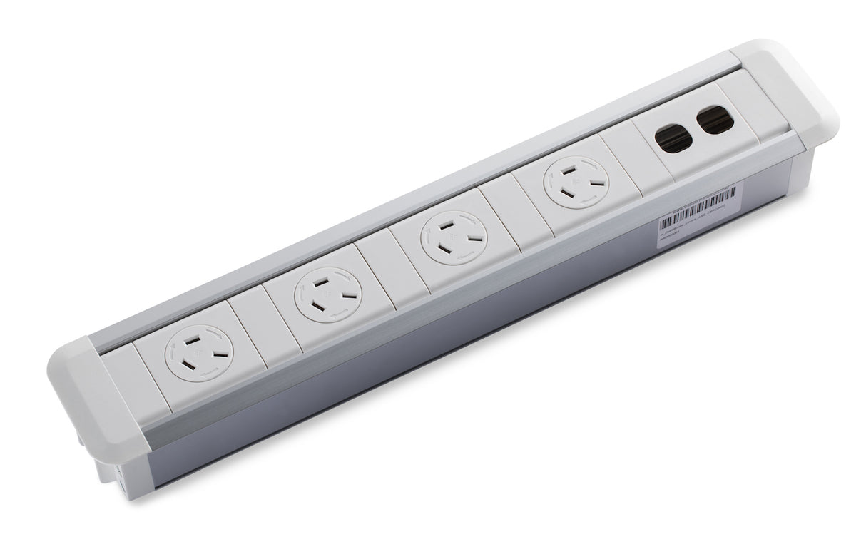 CM Centra In-Desk Unit with 4 GPO With Rotating Cover & 2 Data Provision