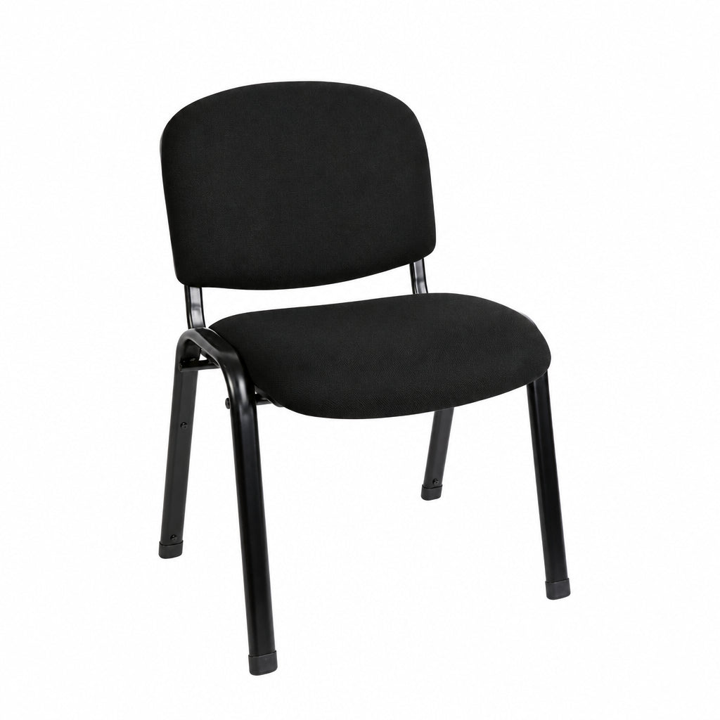 MA Joshua Fabric or Vinyl Upholstered Metal Leg Visitor Chair