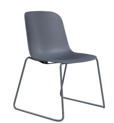 DD Juno Plastic Shell Sled Base Breakout Chair