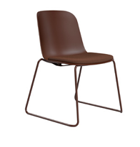 DD Juno Plastic Shell Sled Base Breakout Chair