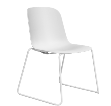 DD Juno Plastic Shell Sled Base Breakout Chair
