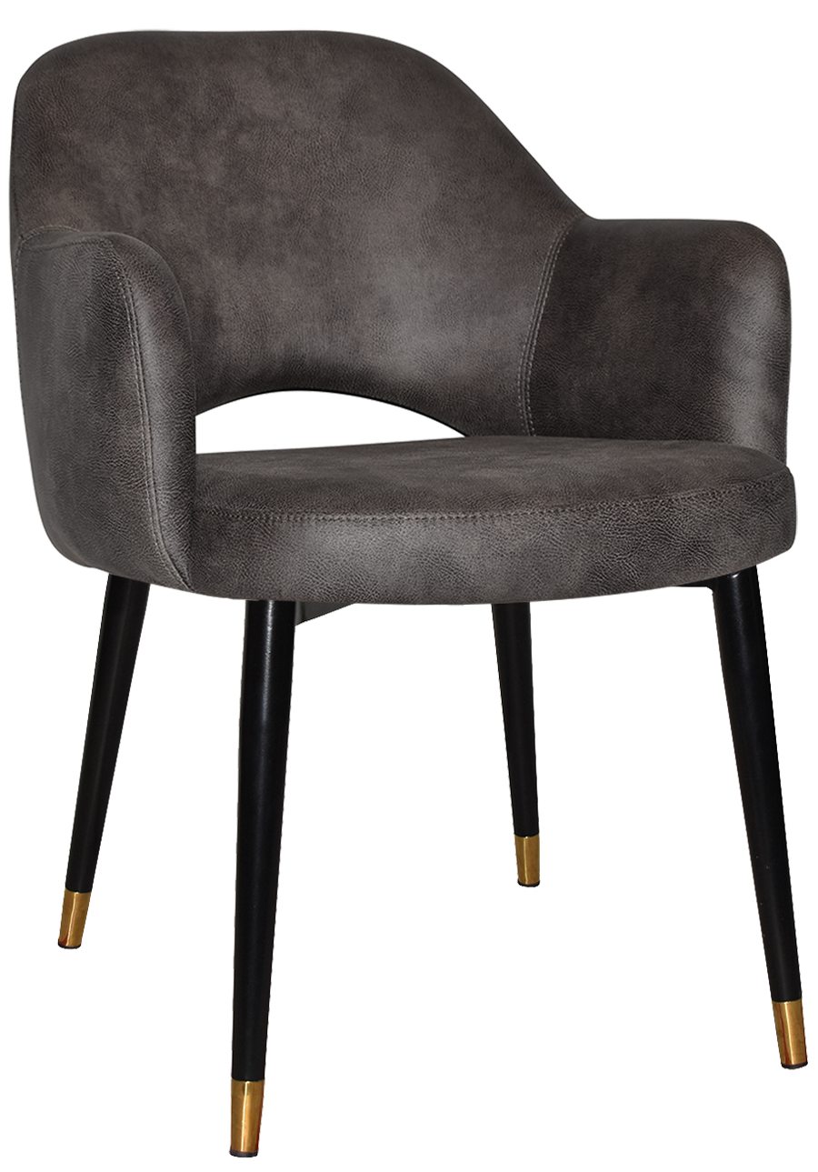 EZ ARM CHAIR ALBURY METAL (SLIM) BLACK BRASS