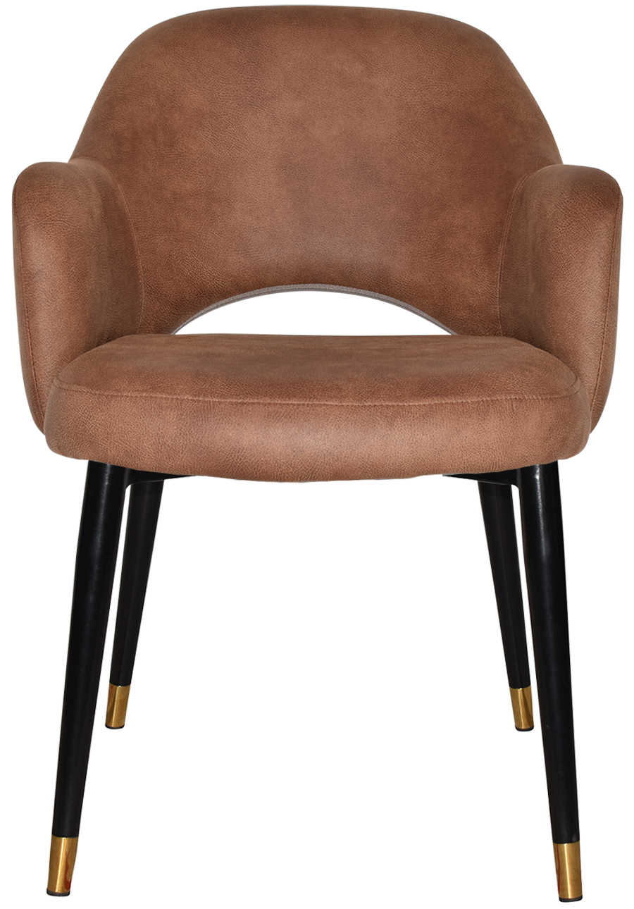 EZ ARM CHAIR ALBURY METAL (SLIM) BLACK BRASS