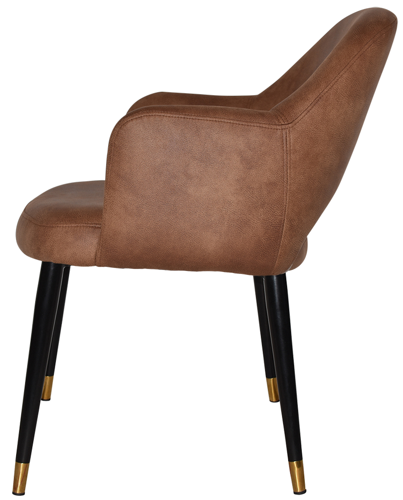 EZ ARM CHAIR ALBURY METAL (SLIM) BLACK BRASS