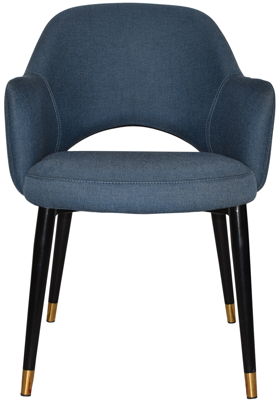 EZ ARM CHAIR ALBURY METAL (SLIM) BLACK BRASS