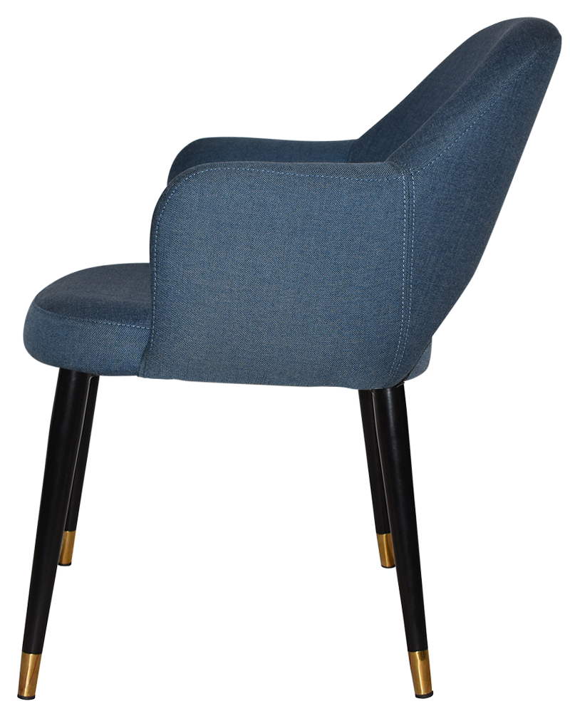 EZ ARM CHAIR ALBURY METAL (SLIM) BLACK BRASS