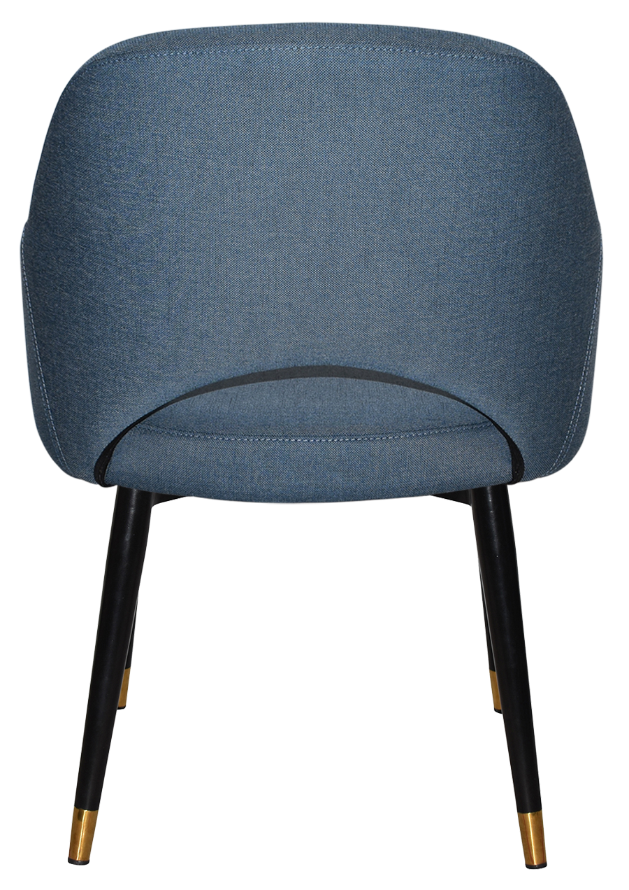 EZ ARM CHAIR ALBURY METAL (SLIM) BLACK BRASS