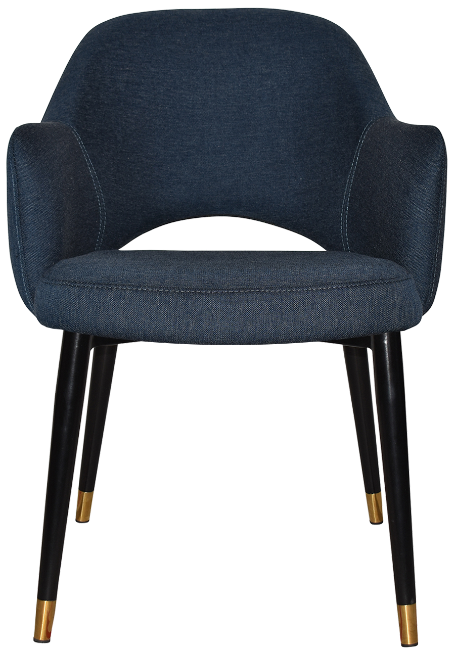 EZ ARM CHAIR ALBURY METAL (SLIM) BLACK BRASS
