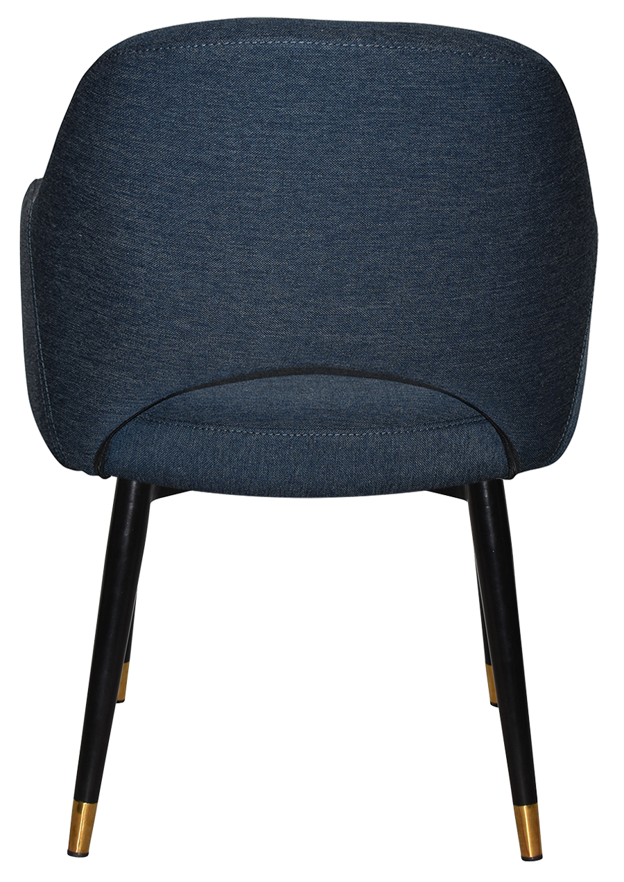 EZ ARM CHAIR ALBURY METAL (SLIM) BLACK BRASS