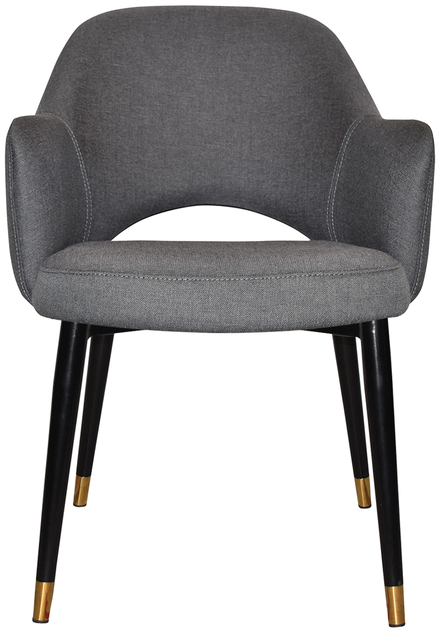 EZ ARM CHAIR ALBURY METAL (SLIM) BLACK BRASS