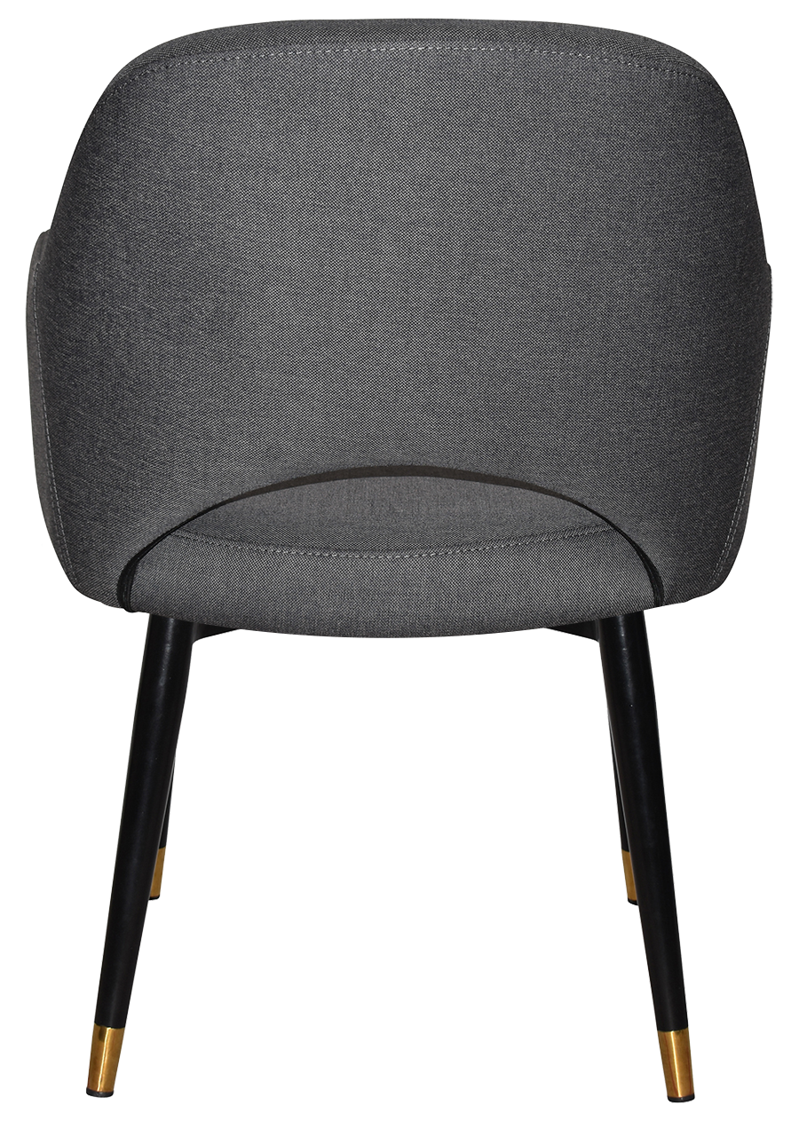 EZ ARM CHAIR ALBURY METAL (SLIM) BLACK BRASS