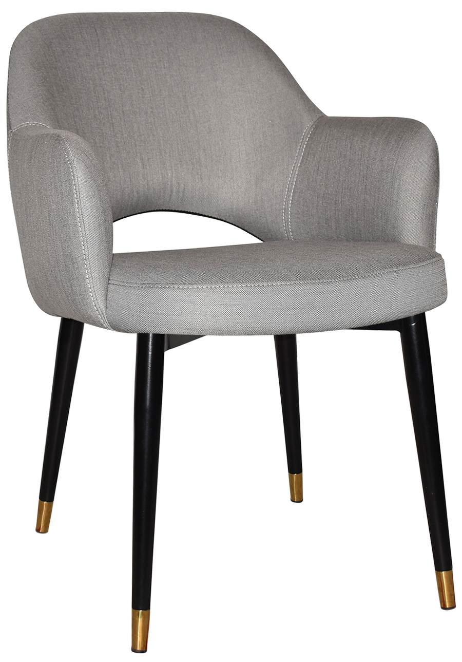 EZ ARM CHAIR ALBURY METAL (SLIM) BLACK BRASS