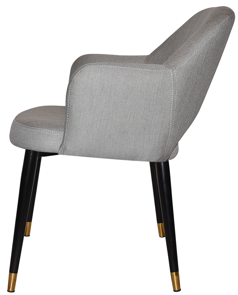 EZ ARM CHAIR ALBURY METAL (SLIM) BLACK BRASS