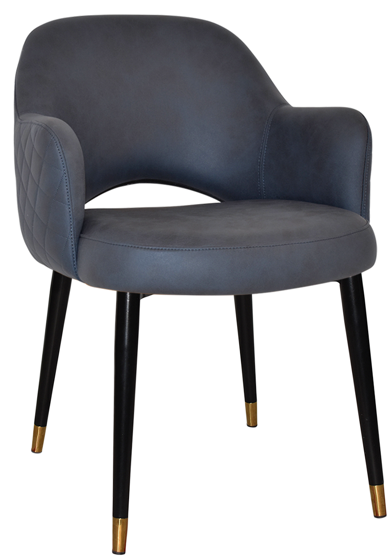 EZ ARM CHAIR ALBURY METAL (SLIM) BLACK BRASS