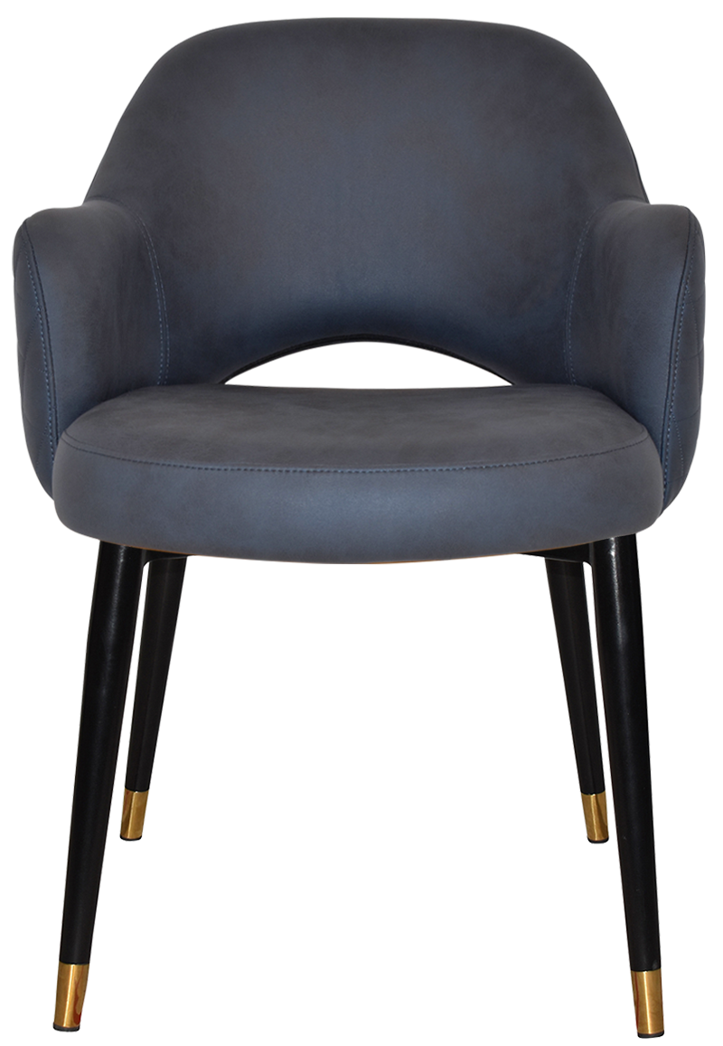 EZ ARM CHAIR ALBURY METAL (SLIM) BLACK BRASS