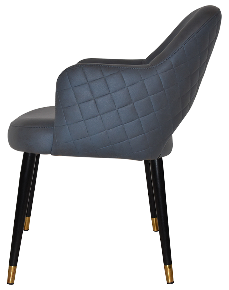 EZ ARM CHAIR ALBURY METAL (SLIM) BLACK BRASS