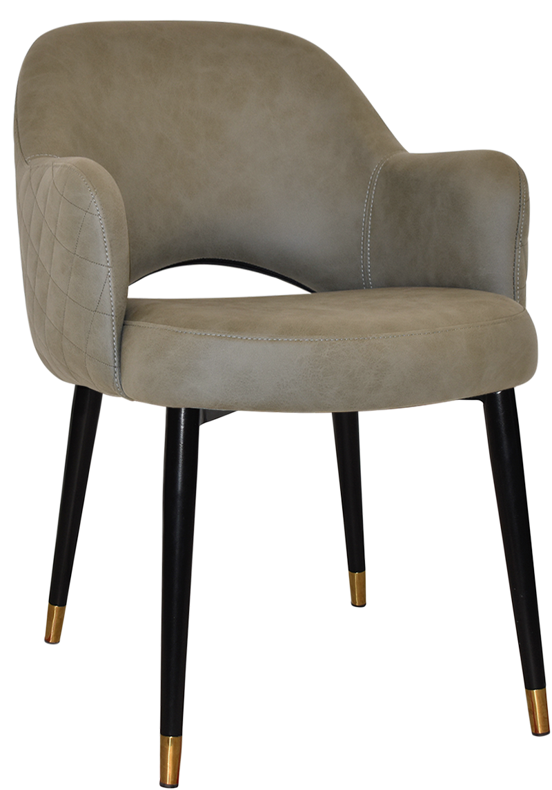 EZ ARM CHAIR ALBURY METAL (SLIM) BLACK BRASS