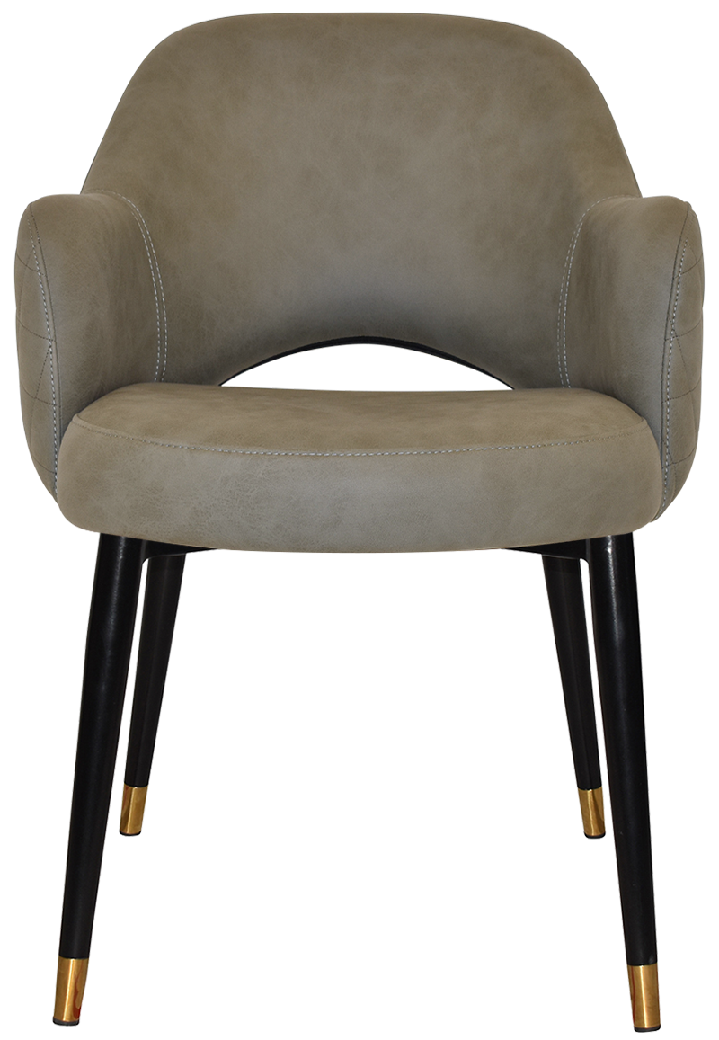 EZ ARM CHAIR ALBURY METAL (SLIM) BLACK BRASS