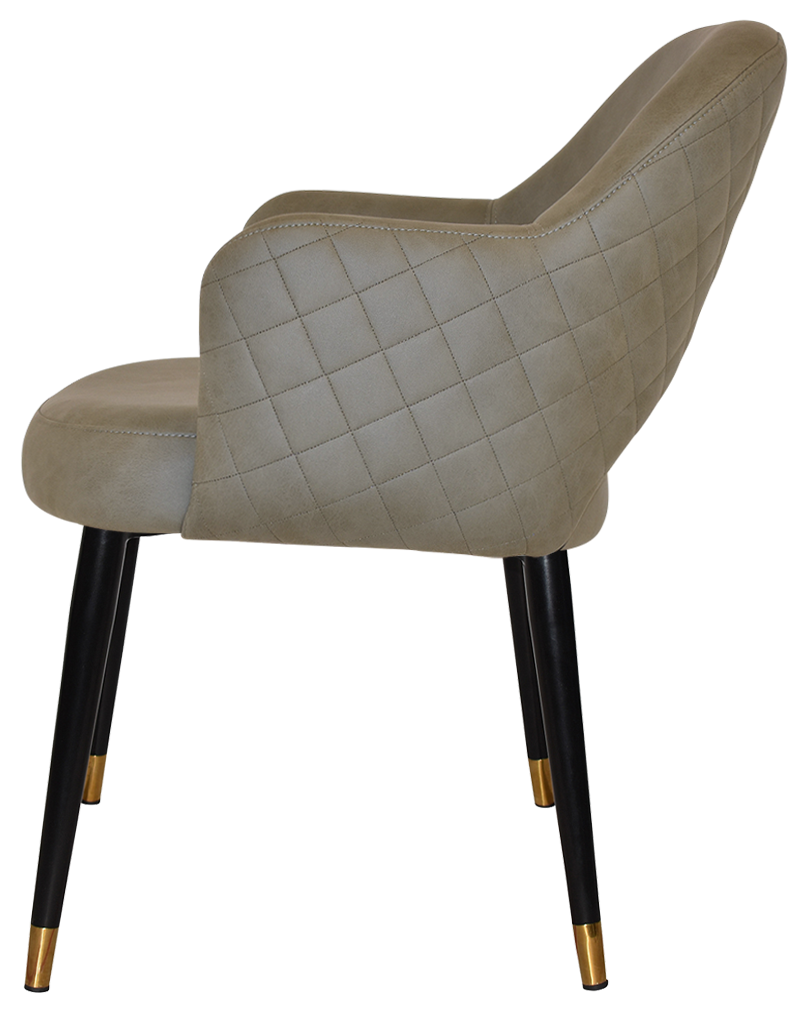 EZ ARM CHAIR ALBURY METAL (SLIM) BLACK BRASS