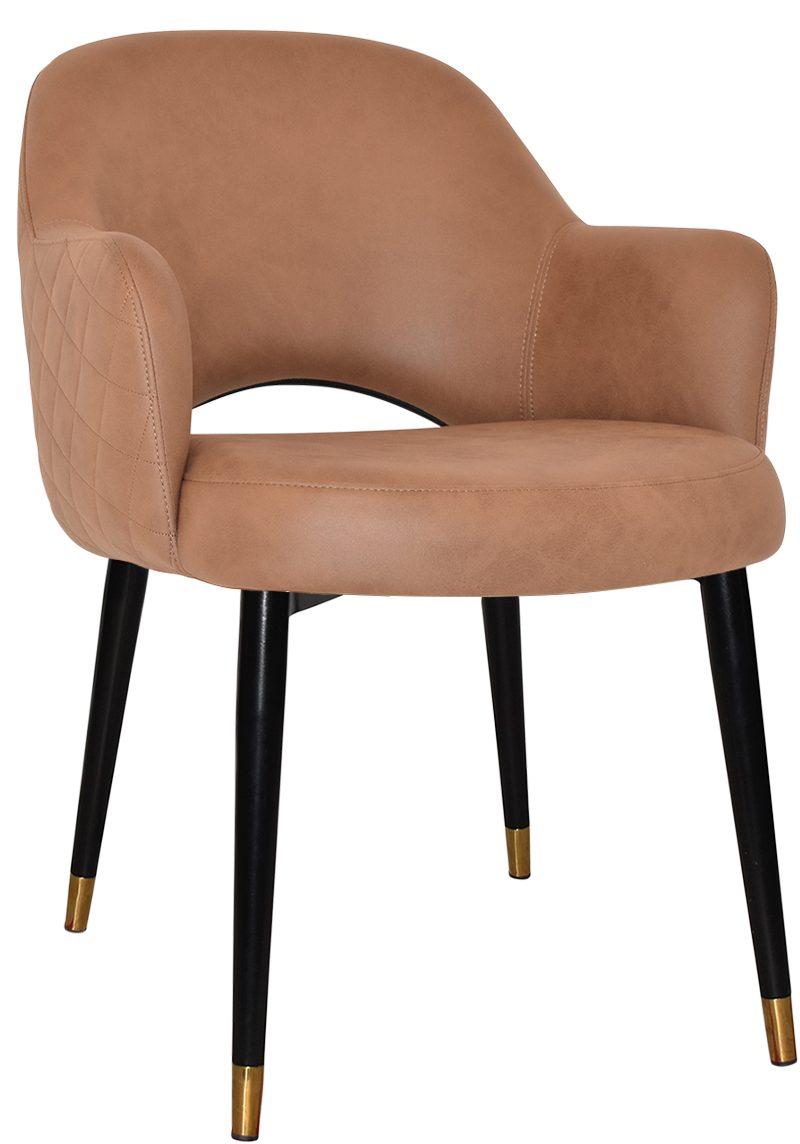EZ ARM CHAIR ALBURY METAL (SLIM) BLACK BRASS