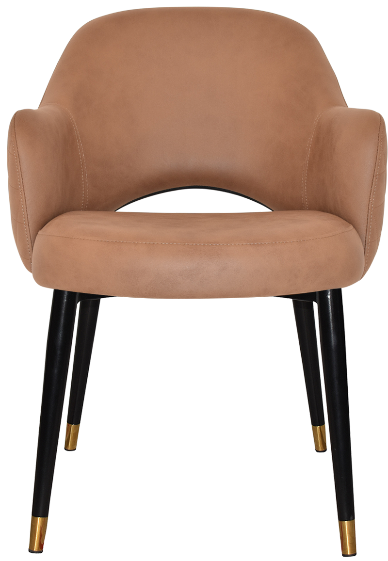 EZ ARM CHAIR ALBURY METAL (SLIM) BLACK BRASS