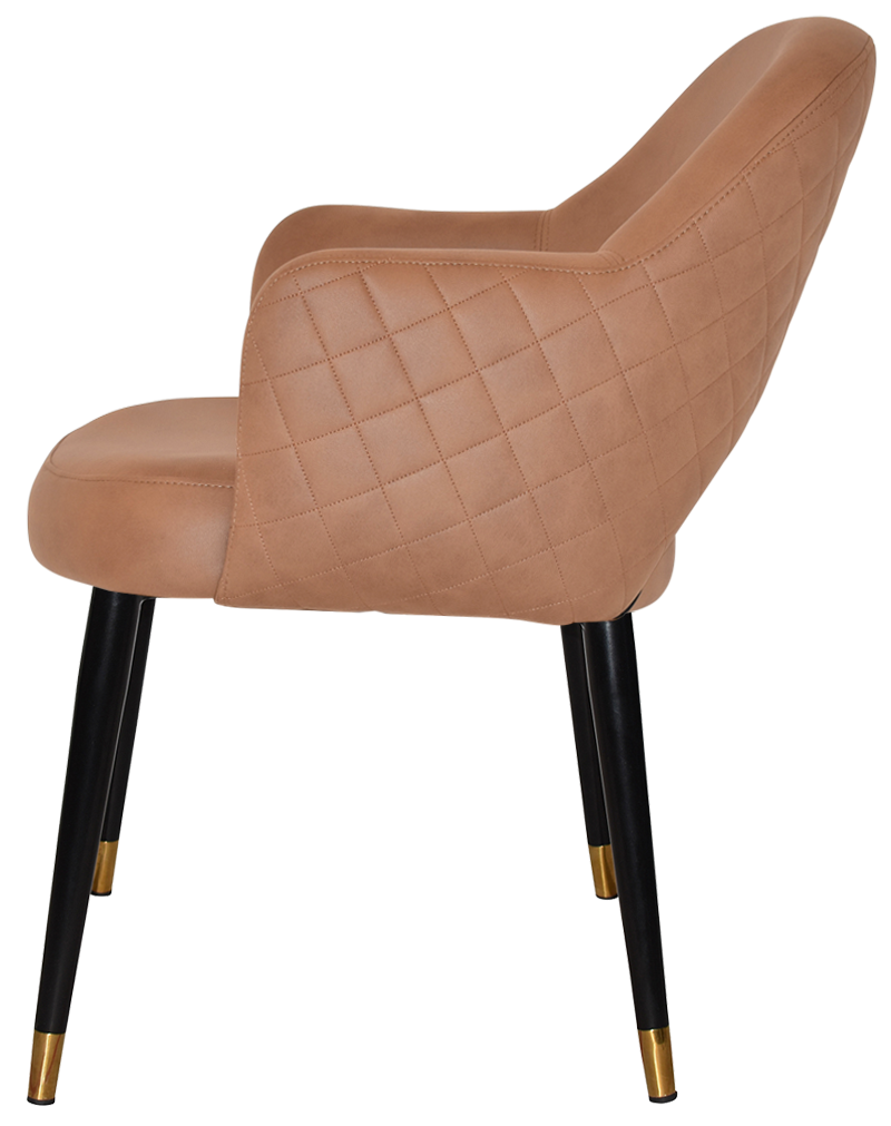 EZ ARM CHAIR ALBURY METAL (SLIM) BLACK BRASS