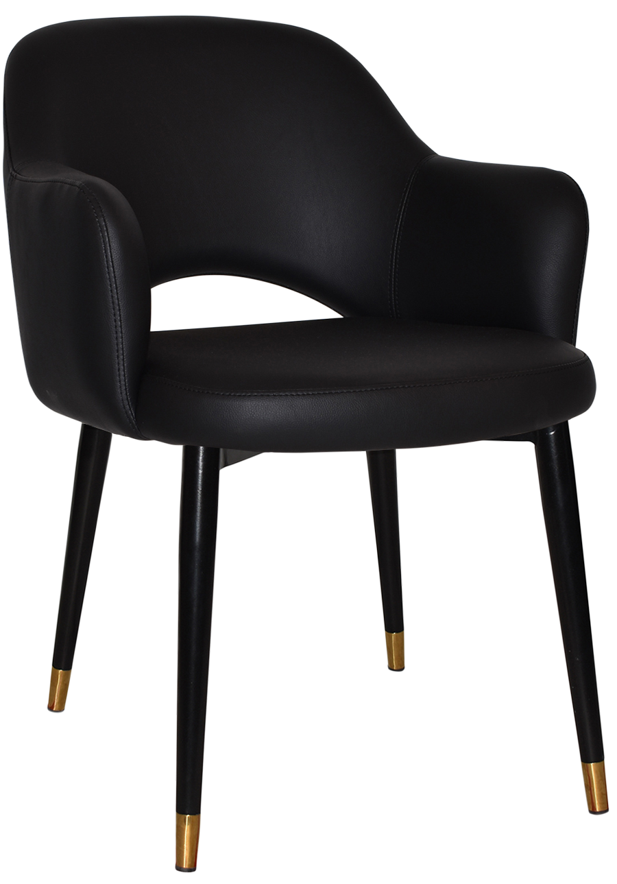 EZ ARM CHAIR ALBURY METAL (SLIM) BLACK BRASS