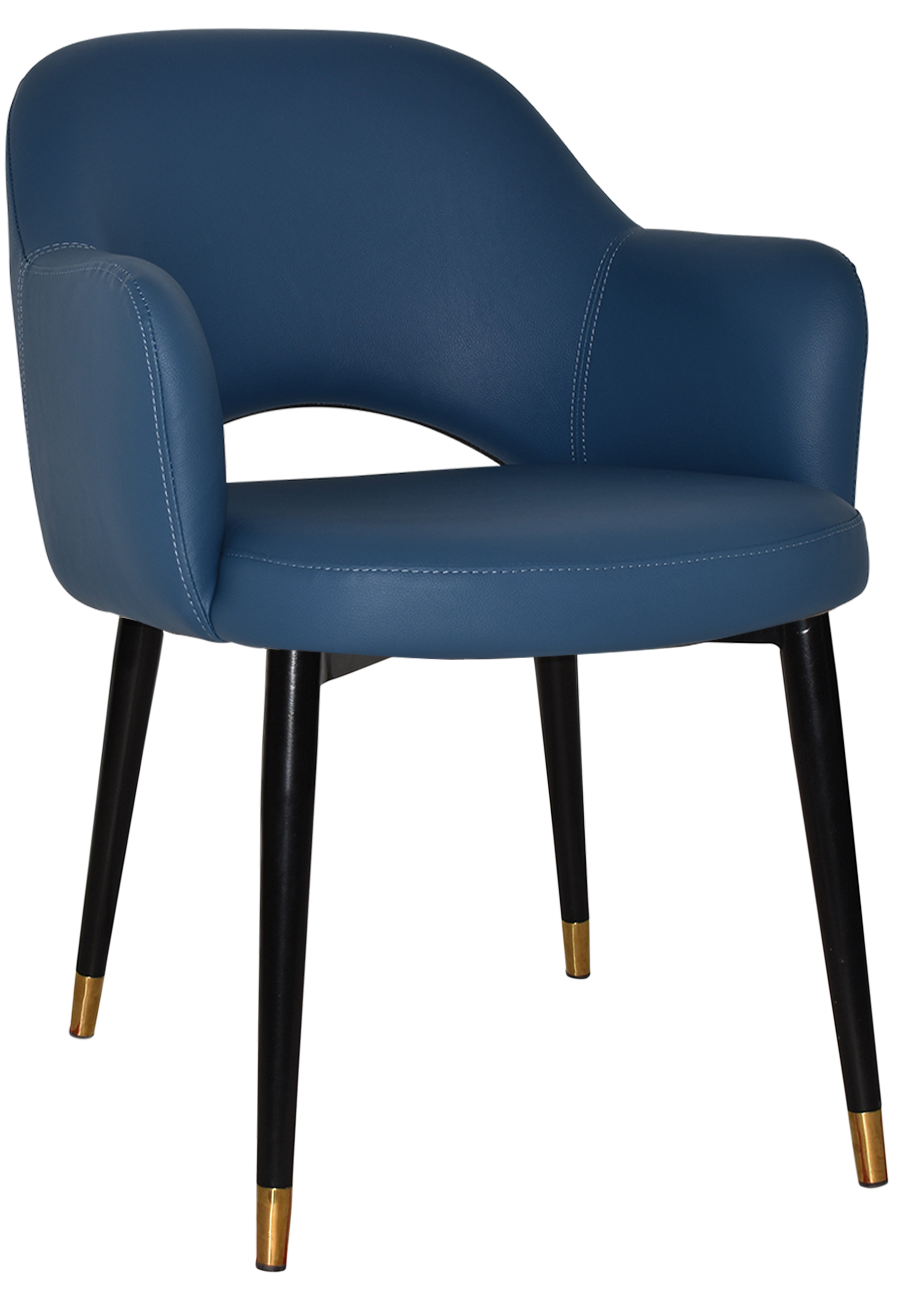 EZ ARM CHAIR ALBURY METAL (SLIM) BLACK BRASS