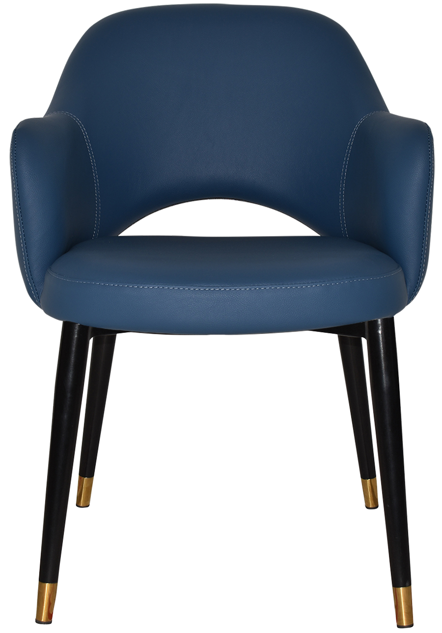 EZ ARM CHAIR ALBURY METAL (SLIM) BLACK BRASS
