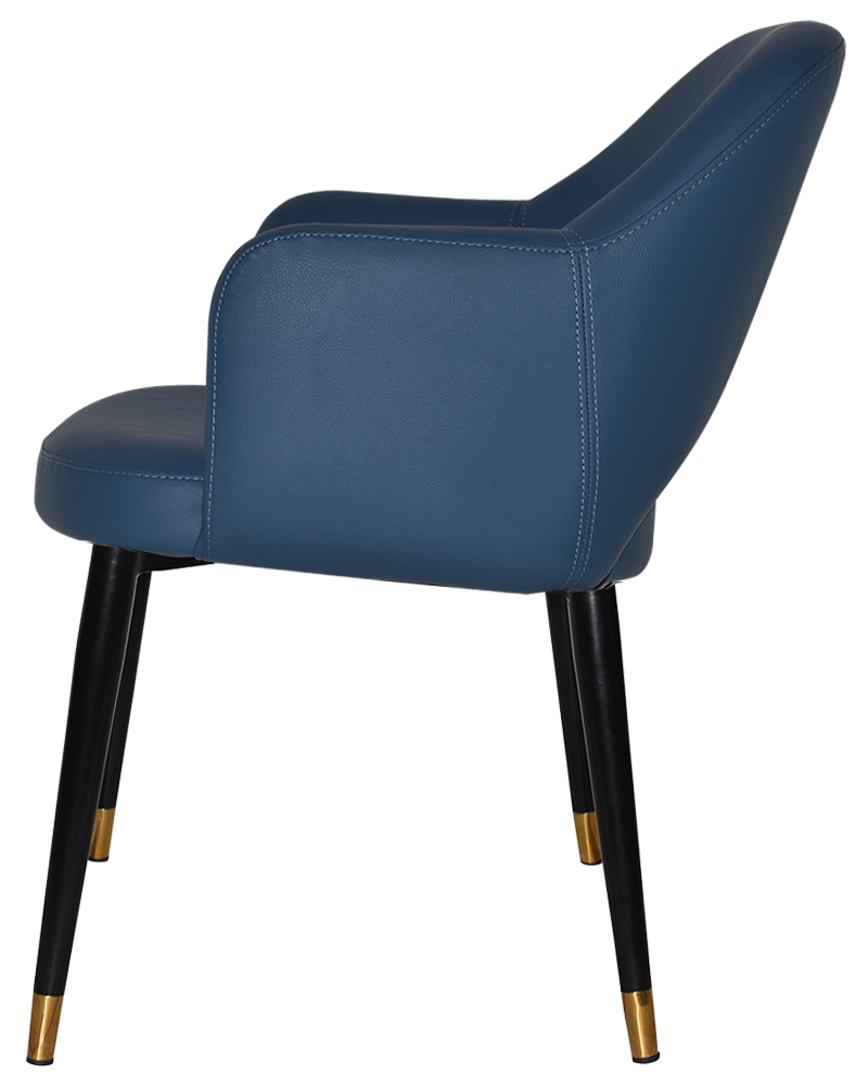 EZ ARM CHAIR ALBURY METAL (SLIM) BLACK BRASS