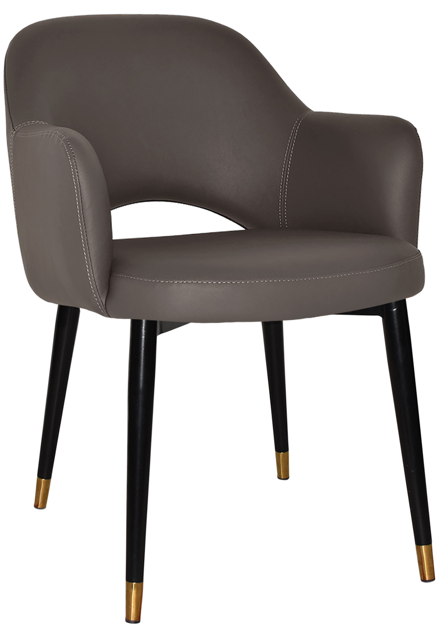 EZ ARM CHAIR ALBURY METAL (SLIM) BLACK BRASS