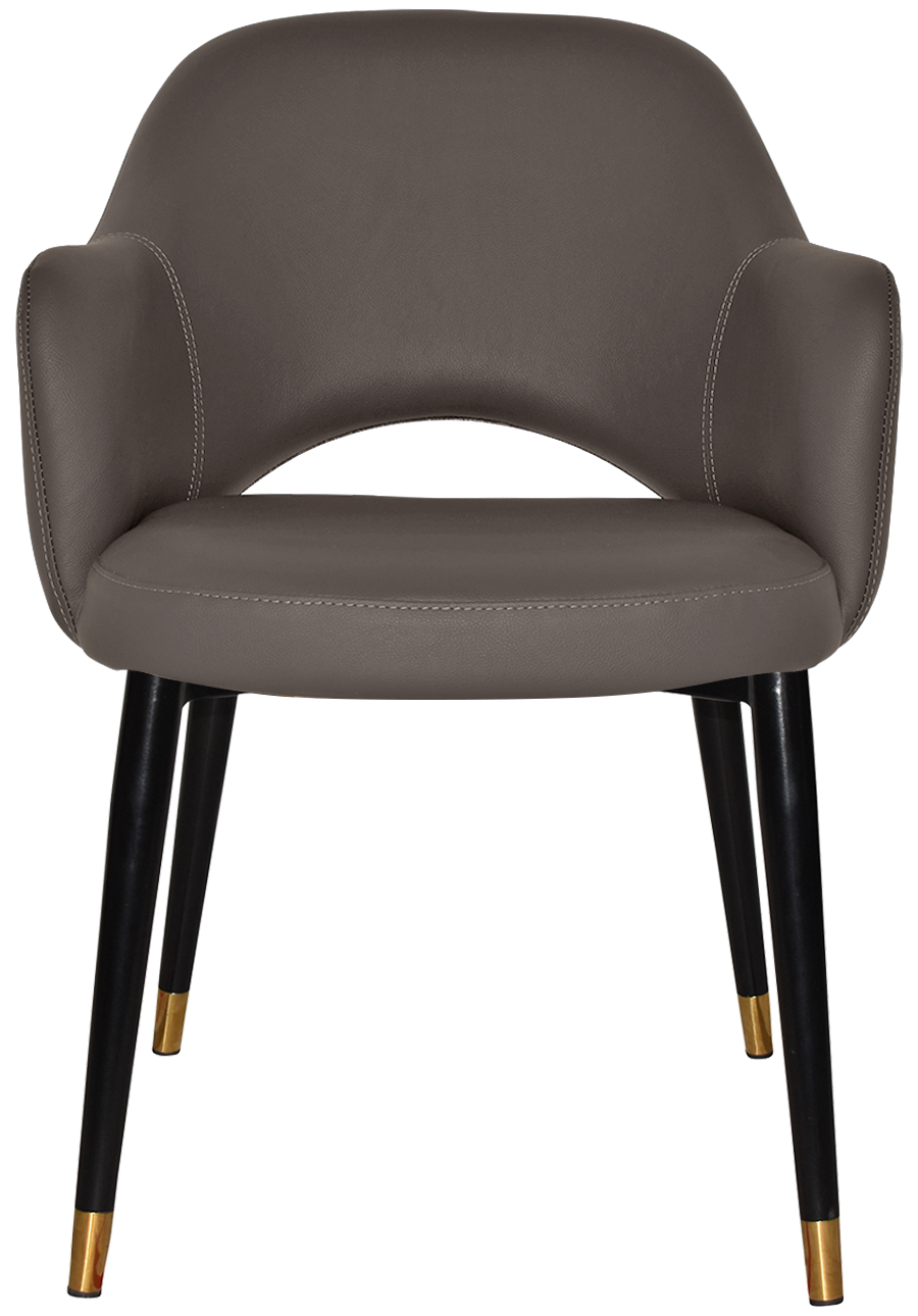 EZ ARM CHAIR ALBURY METAL (SLIM) BLACK BRASS