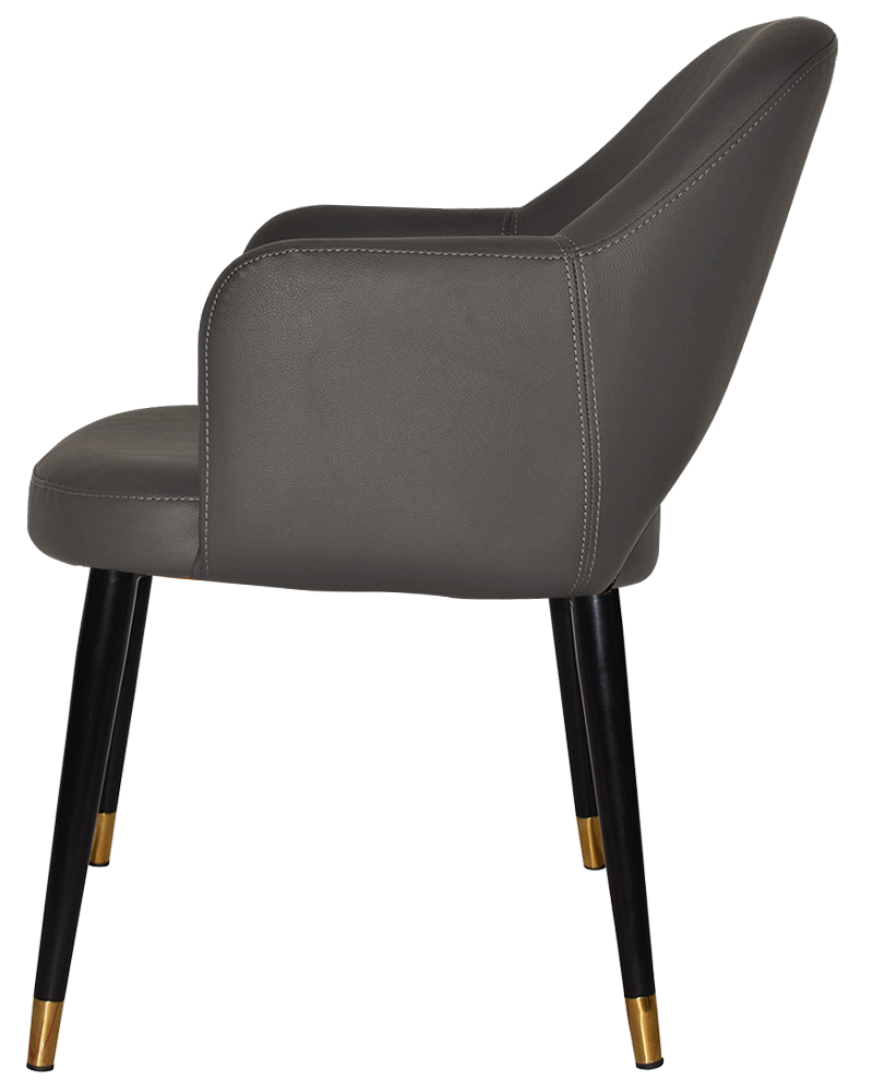 EZ ARM CHAIR ALBURY METAL (SLIM) BLACK BRASS