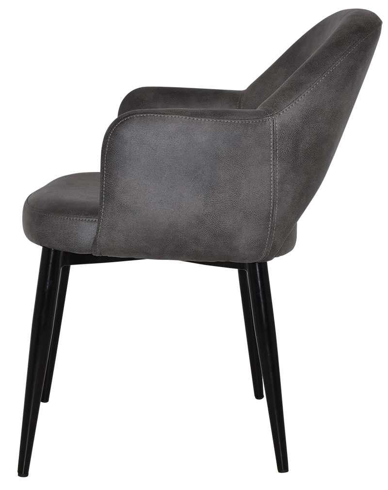 EZ ARM CHAIR ALBURY METAL BLACK