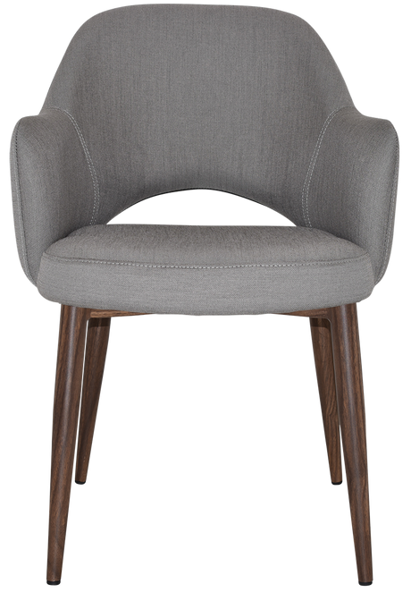 EZ ARM CHAIR ALBURY METAL LIGHT WALNUT