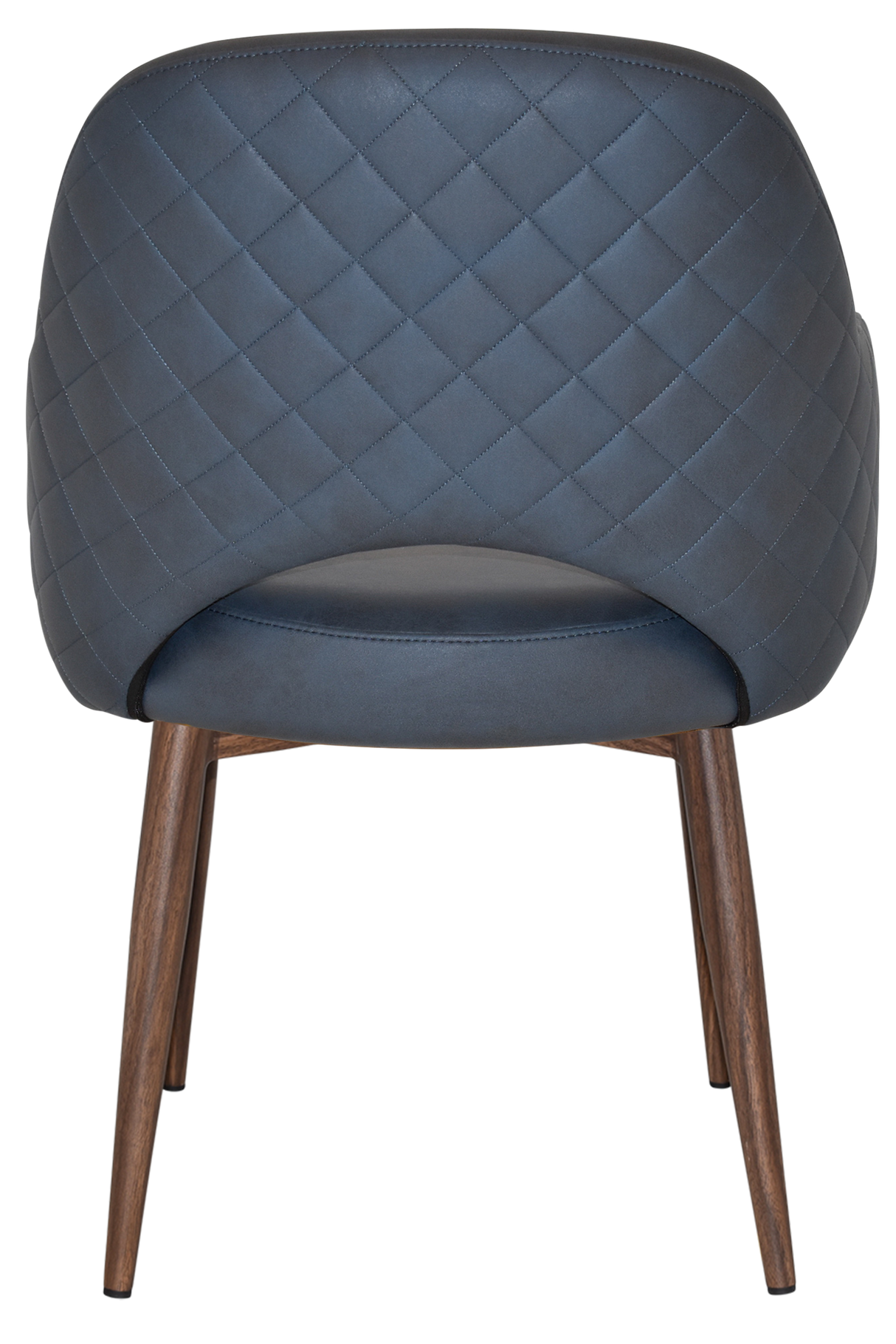 EZ Albury Walnut Colour Metal Leg Upholstered Hospitality Dining Armchair